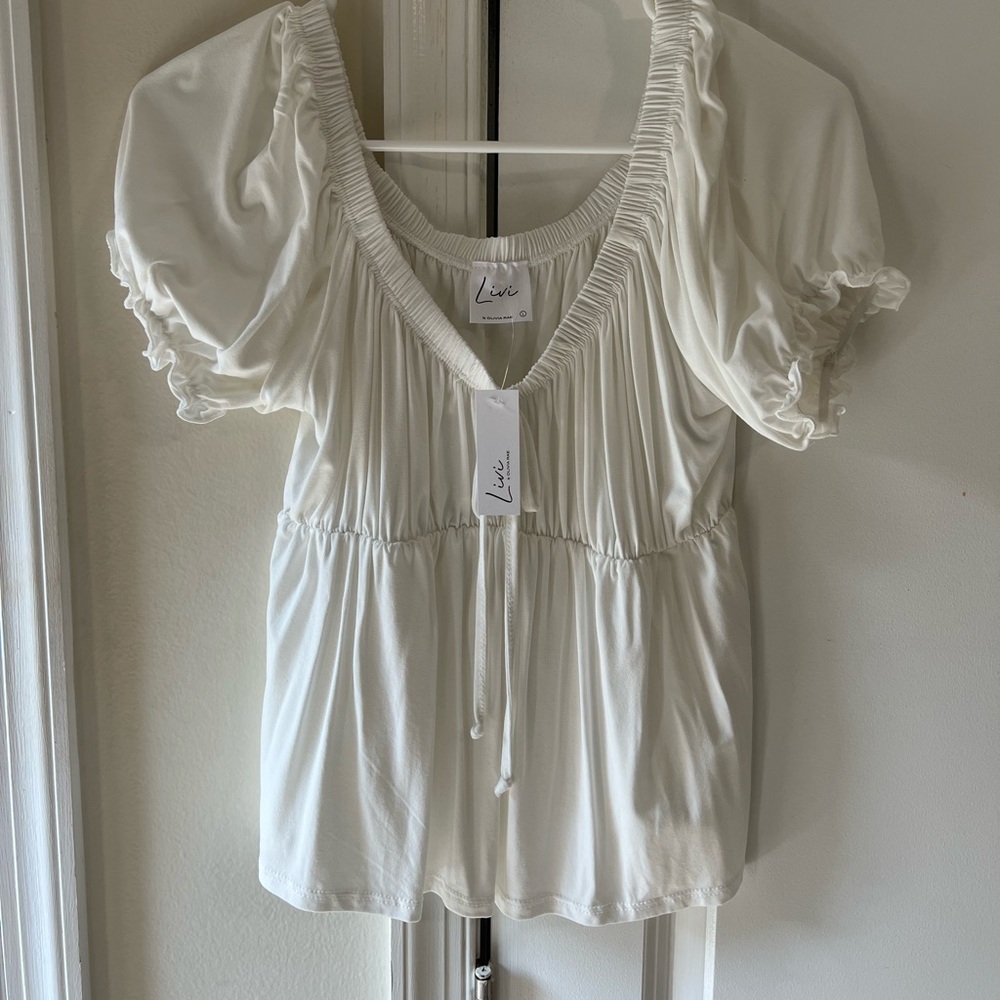 White Babydoll Top